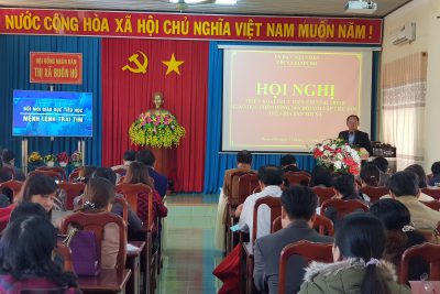 Uỷ ban nhân dân thị xã Buôn Hồ tổ chức thành công Hội nghị triển khai thực hiện Chương trình Giáo dục phổ thông 2018 đối với cấp tiểu học